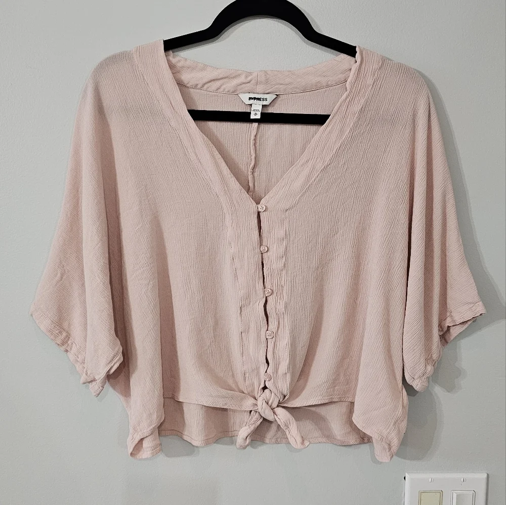 Express Tie Front Blouse